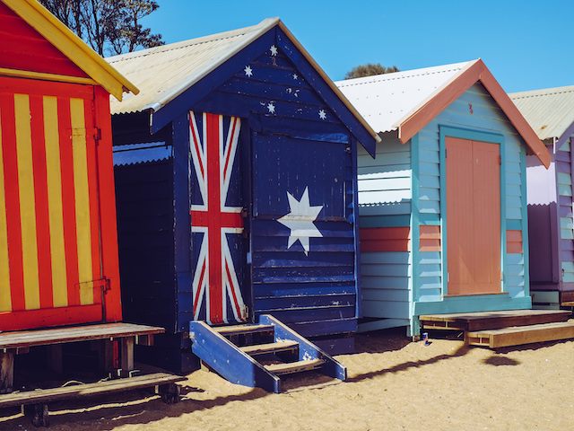 brighton beach melbourne australien