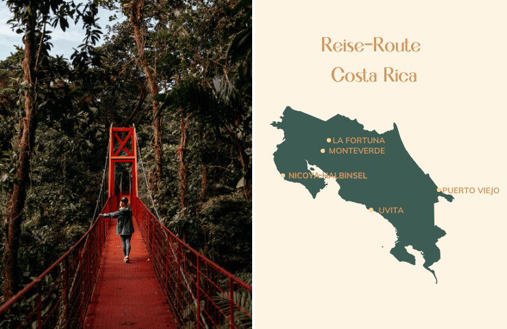 reise Route Costa Rica